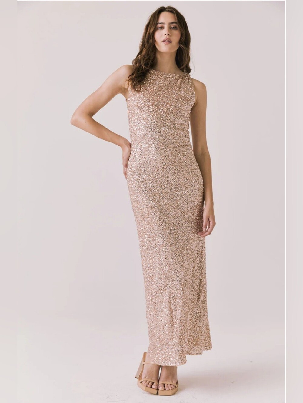 Chaser Faye Bronze Brown Dress